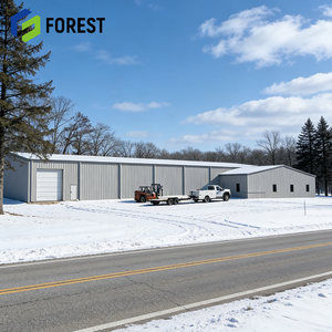 New Arrival Prefabricated Steel Structure Cold Storage Warehouse & Workshop with Apartment Use Steel <b>Frame</b> Direct Supply - Product Image 1