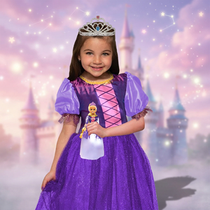 Muñeca de Disfraz de Princesa Negra de 29 Centímetros Directo de Fábrica con Vestido de Tul y Tiara para Niños Unisex de 5 a 7 Años - Product Image 1