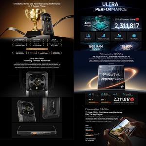 แบตเตอรี่ขนาดใหญ่10600มิลลิแอมป์ต่อชั่วโมงโทรศัพท์รุ่น <span class=keywords><strong>ulefone</strong></span> <span class=keywords><strong>ARMOR</strong></span> 28กล้องความร้อนพิเศษ16GB 1TB 6.67 "5G Android 15 nulefone Mobile - Product Image 5