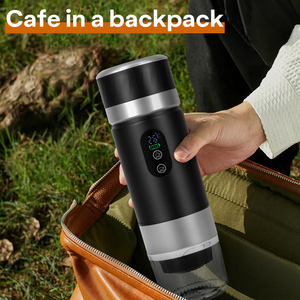Machine à café portable, mini machine à cappuccino légère, pompe 20 bars, chauffage rapide, conception de charge USB pour la voiture, les voyages et le camping - Product Image 6