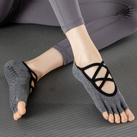 WUYANG FACTORY Professionnel Pliancy Anti-dérapant Yoga Chaussettes D'été Mince Cinq Doigt Toe Exposition Sports D'intérieur Fitness Pliancy