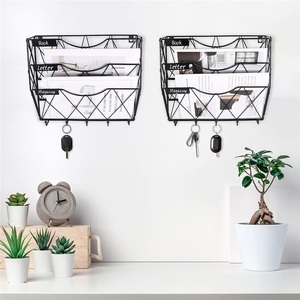 Estante de Pared Pequeño Impermeable de Hierro Clásico para Libros y Revistas, para Baño, Balcón, Jardín de Infancia - Product Image 4