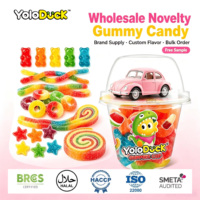 Yoloduck Groothandel Zure Gummy Candy 6 Mini Pakjes Speelgoedauto's Multi Fruit Halal Gummy Candy Groothandel Zure Halal Gummy Candy