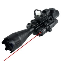 Lampe torche laser rouge-verte de haute qualité 4-16X50EG, lunette de tir d'extérieur, accessoires de chasse combinés point rouge