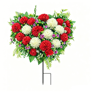 Estacas <span class=keywords><strong>de</strong></span> Flores <span class=keywords><strong>de</strong></span> Rosa Amarilla, Decoración Artificial <span class=keywords><strong>de</strong></span> Plástico para Jardín, Perfecta para Patio, Camino o Porche - Product Image 2
