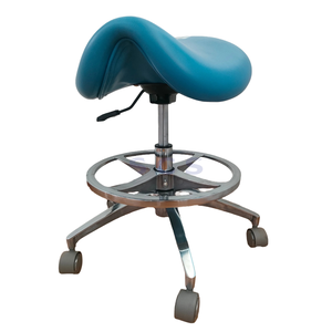 Taburete Médico para Hospital, Laboratorio, Doctor, Dentista con Ruedas Manuales <span class=keywords><strong>de</strong></span> Cuero Tipo Patín - Product Image 6