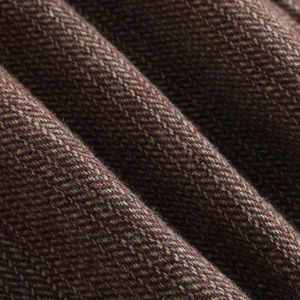 Women's Dark Gray Herringbone Blazer Mid-Length Single Button Wool Blend Casual Office Wear - Product Image 3