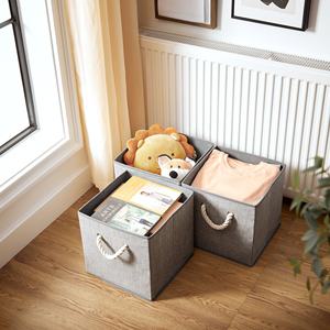 Organiseur de jouets pliable <span class=keywords><strong>SONGMICS</strong></span> en tissu non tissé, bacs de <span class=keywords><strong>rangement</strong></span> pliables en tissu, boîte de <span class=keywords><strong>rangement</strong></span> pour vêtements, respectueux de l'environnement, 20-35L - Product Image 6