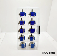Kit de réparation de joystick magnétique K-SILVER PS5 TMR Hall Joystick PS4 Js13pro+ à résistance magnétique, 10 pièces en boîte