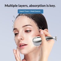 Petit Appareil de Massage Facial Magnétique ABS à Haute Fréquence, Vibrations, Ions Négatifs, Étanche, pour Usage Domestique, Pénétration Profonde, Beauté du Visage