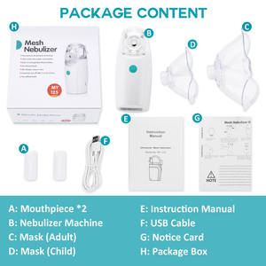 <span class=keywords><strong>Nebulizer</strong></span> Mesh Isi Ulang Bentuk Lucu Warna Putih Kemasan OEM untuk Bayi dan Dewasa - Product Image 4