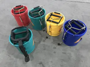 16L Plastic Roller Squeeze Bucket/mop Wringer Bucket