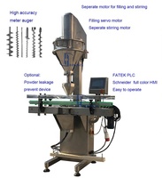 Machine de remplissage automatique de poivre noir à tarière automatique pour poudre PLC pneumatique de type dosage pour produits chimiques disponibles métal plastique verre