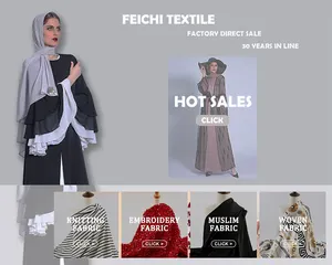 FEICHI yumuşak % 100% polyester renkli dubai jilbab elbise şifon nida kumaş abaya