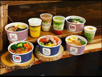 Bols en papier compostables et recyclables, robustes, pour la restauration à emporter, étanches pour soupes et nouilles