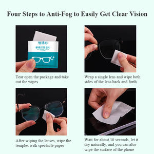 <span class=keywords><strong>Prix</strong></span> usine individuel 100 pièces/boîte lingettes humides anti-buée écologiques pour lunettes emballage individuel lingettes à eau - Product Image 3
