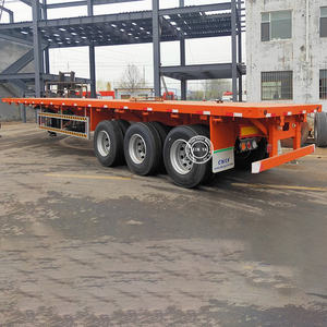 Remorque de transport de conteneurs lourds Vercoe 30 40 60 tonnes 2/3/4 essieux, plateau plat pour conteneurs 40FT 20FT, semi-remorque plateau - Product Image 6
