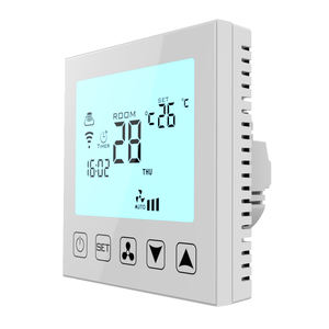 H603 ac Wifi वाणिज्यिक प्रशंसक कॉइल थर्मोस्टेट हीटिंग और ठंडा पानी के लिए 4 पाइप - Product Image 4