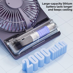 Wholesale New Arrival Mini Rechargeable Desktop <b>Stand</b> Portable Air Cooling <b>Fan</b> for Home - Product Image 2