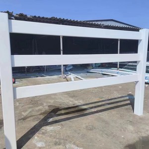 Valla <span class=keywords><strong>para</strong></span> Caballos de PVC de Borde Liso - 6 Pies de Altura, Sin Esquinas Afiladas, Segura <span class=keywords><strong>para</strong></span> Equinos de Pastoreo, <span class=keywords><strong>para</strong></span> Uso en Ranchos y Obras de Construcción - Product Image 4