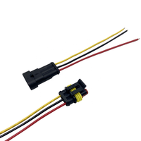 Kit de câblage terminal noir personnalisé 12V en PVC avec connecteur adaptateur en cuivre étanche pour batteries de voiture