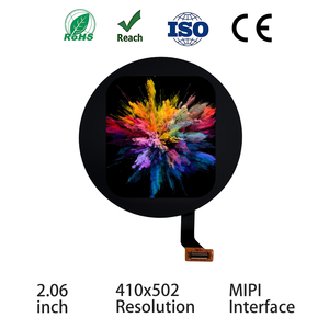 Layar AMOLED Resolusi Tinggi 2,06 inci 410x502 Antarmuka MIPI Modul LCD Rasio Kontras Tinggi 850nits Layar OLED - Product Image 1
