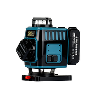 Niveau laser rotatif professionnel industriel vert 16 lignes 3 points, auto-nivelant électronique, batterie au lithium, garantie 1 an