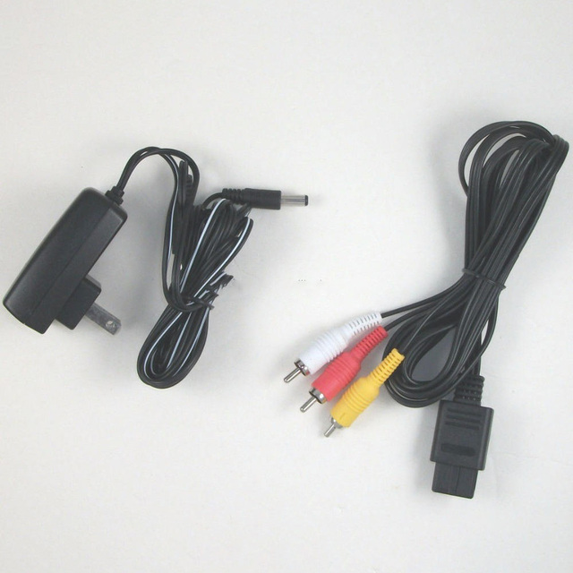 For Super Nintendo for NES Hookup Kit AC Adapter Power Cord AV Cable Controller for SNES