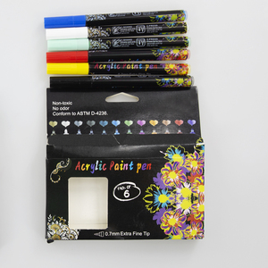 Decoraciones Adornos Juego de bolígrafos Plumas de <span class=keywords><strong>pintura</strong></span> para <span class=keywords><strong>pintura</strong></span> de roca Marcadores de <span class=keywords><strong>pintura</strong></span> acrílica para piedra artesanal Vidrio de cerámica - Product Image 2