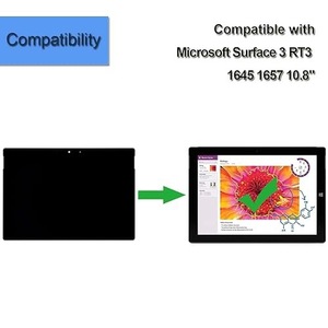 Ensamblaje de Digitalizador Táctil LCD de <span class=keywords><strong>10.6</strong></span>/10.8 Pulgadas para <span class=keywords><strong>Microsoft</strong></span> <span class=keywords><strong>Surface</strong></span> RT3/1645/1657 - Repuestos para Reparación de Pantalla de Tablet - Product Image 2