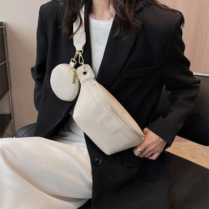 Nouveauté 2023 <span class=keywords><strong>Sac</strong></span> <span class=keywords><strong>Banane</strong></span> Luxe en Cuir PU pour <span class=keywords><strong>Femme</strong></span> – <span class=keywords><strong>Sac</strong></span> Poitrine Bandoulière Tendance - Product Image 2