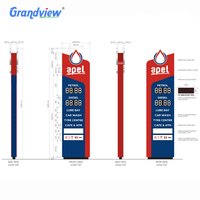 Techo Metálico para Gasolinera con Cartel Digital y Soporte SDK para Señalización Exterior de Estaciones de Combustible (OEM/ODM Disponible)