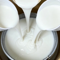 Matériau en silicone liquide blanc laiteux résistant aux hautes températures pour le moulage, qualité supérieure
