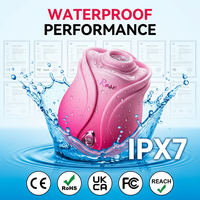 10 Jahre OEM ODM Service Smart App Fernbedienung 10 Frequenzen IPX7 Wasserdichter Silikon-Rosen-Saugvibrator Sexspielzeug