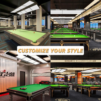 Solution tout-en-un S.Q.F Snooker Club 2000/1825/1200/300 Projets de décoration de club sur mesure avec système de retour de balles et de balles en cuir