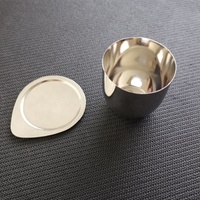 Crucible en platine de laboratoire WXBCR25ML WXBCR30ML WXBCR50ML WXBCR100ML, haute pureté 99,99 %, pour la culture de cristaux monocristallins