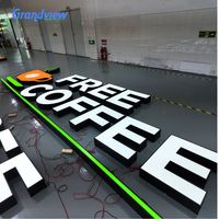 Enseignes Lumineuses de Restaurant Lettres Enseignes pour Magasins Conceptions 3D LED Électroniques Extérieures Logo Panneau