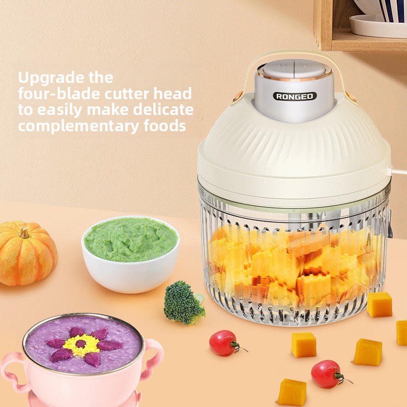 Rongzhi Electric Meat Grinder German Household Food Processor Intelligent Baby Food Blender Meat Mincer & Vegetable Chopper
