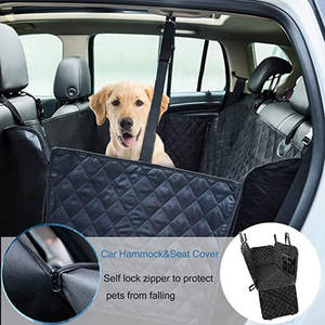 دروبشيبينغ كبيرة الأسود للماء طوي قابل للغسل الناقل الكلب سيارة غطاء مقعد للحيوانات الأليفة - Product Image 5
