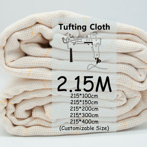 Stok Siap Kirim, Obral Pabrik 2.15*1 <span class=keywords><strong>m</strong></span> Kain Tufting Gun untuk Karpet, Kain Monks, Campuran Katun Poliester untuk Karpet Tufting Gun DIY - Product Image 1