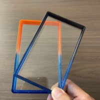 Pelindung Pelat Belakang Akrilik Transparan Slab Guard, Bingkai Bumper TPU Gradasi untuk Display Kotak Slab Kartu Bergradasi, 41 Warna