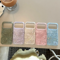 Coque de téléphone anti-chute simple à double couche et motif uni pour iPhone 15/16/17 PRO MAX