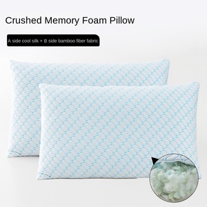 Almohada de espuma viscoelástica de algodón de seda de plumas de esponja rota de bambú de gran oferta - Product Image 2