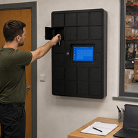 Armoire à clés intelligente murale avec écran tactile, gestion électronique sécurisée des clés, casier de rangement