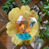Aquarium en verre transparent pour les poissons, bol de poissons mural ou de bureau, prix d'usine, vente en gros