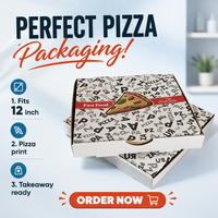 Boîtes à pizza en gros d'usine, emballage de 12 pouces, boîtes à pizza en carton ondulé personnalisées avec logo
