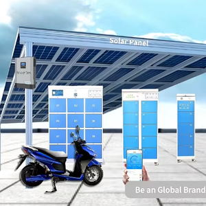 Solutions de station de recharge et d'échange de batteries pour vélos électriques solaires, cyclomoteurs électriques, tricycles et motos électriques pour l'Afrique et le Moyen-Orient - Product Image 1