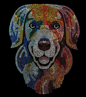Motif thermocollant personnalisé en strass pour vêtements, patch DIY à presser à chaud pour la décoration de vêtements