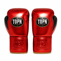 Gants de boxe TOPN en dentelle 6oz-16oz en cuir microfibre pour adultes, entraînement de sparring, sac de frappe, Muay Thai, MMA, équipement respirant avec protection du poignet OEM