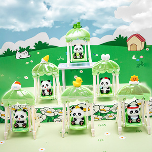 Yu Mo Craft Panda Plush Rocking Toy Blind Box Resin Figurines Desktop Decor 8-13 Years Unisex Gift - Product Image 2